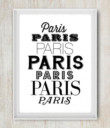 THE LOVE SHOP | PARIS, PARIS, PARIS | A4 アートプリント/ポスター