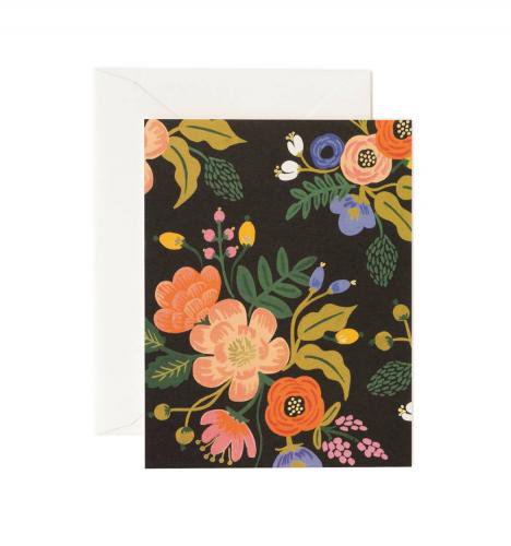 RIFLE PAPER CO. | LIVELY FLORAL BLACK (NO.GCM123) | グリーティングカード