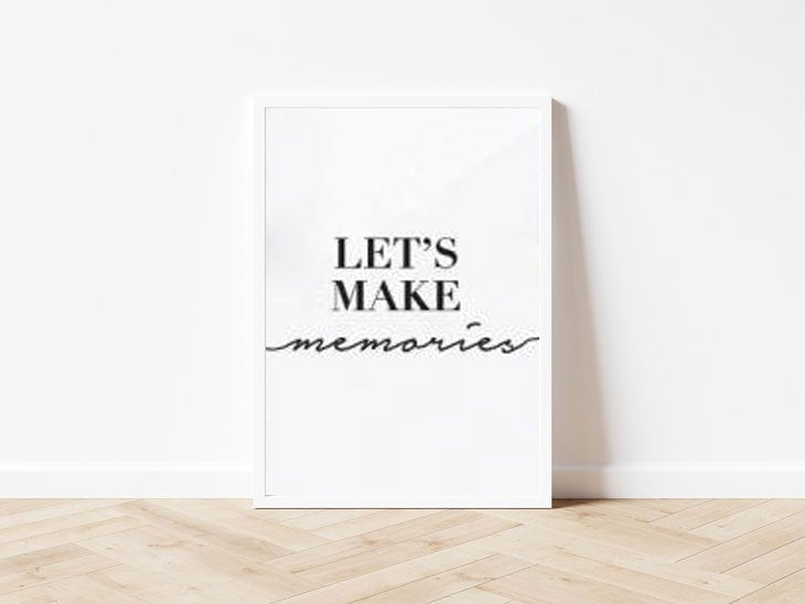 LOVELY POSTERS | LET'S MAKE MEMORIES | A3 アートプリント/ポスター